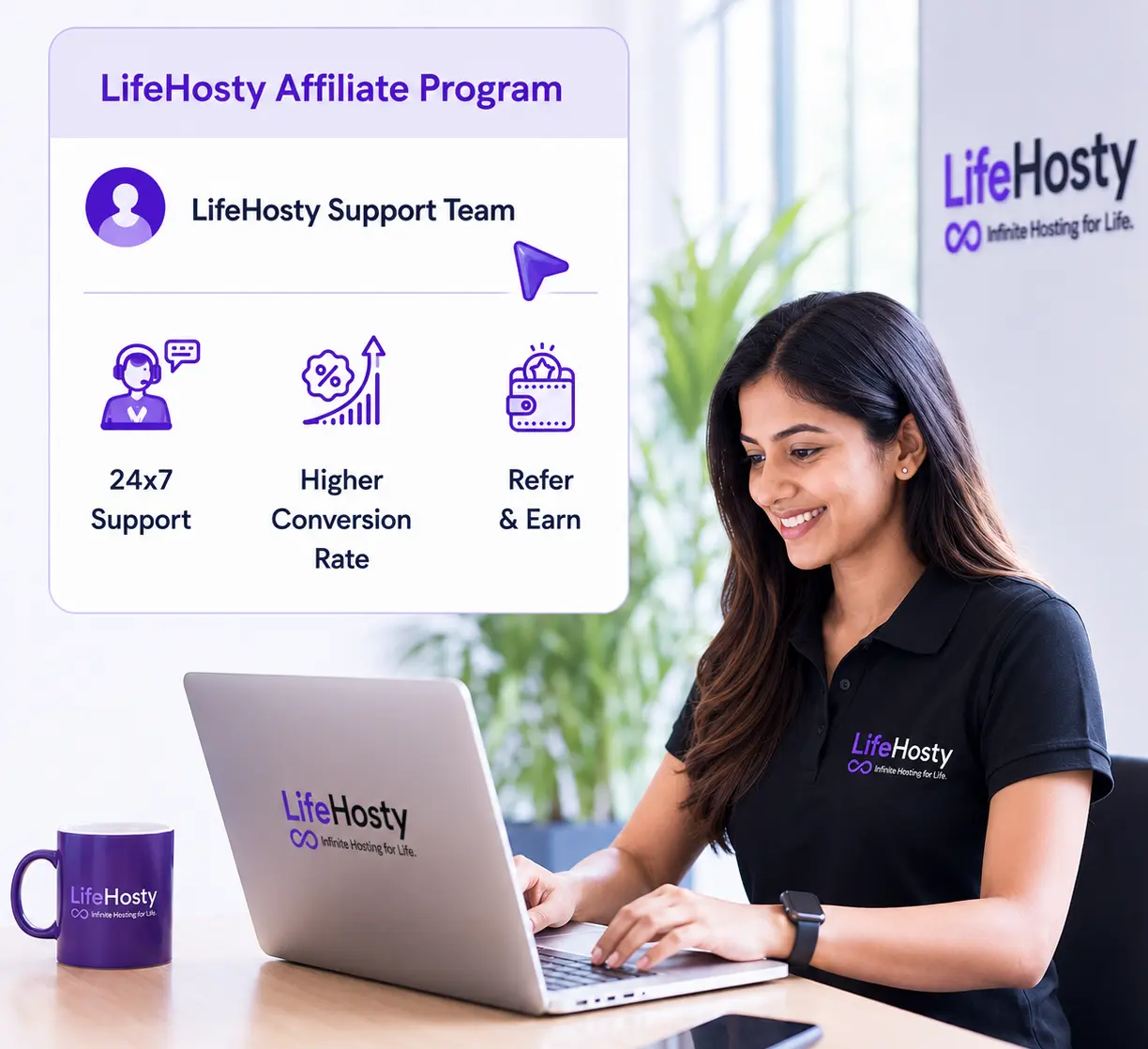 Easy to earn hosting affiliate program | LifeHosty